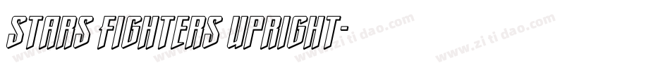Stars Fighters Upright字体转换